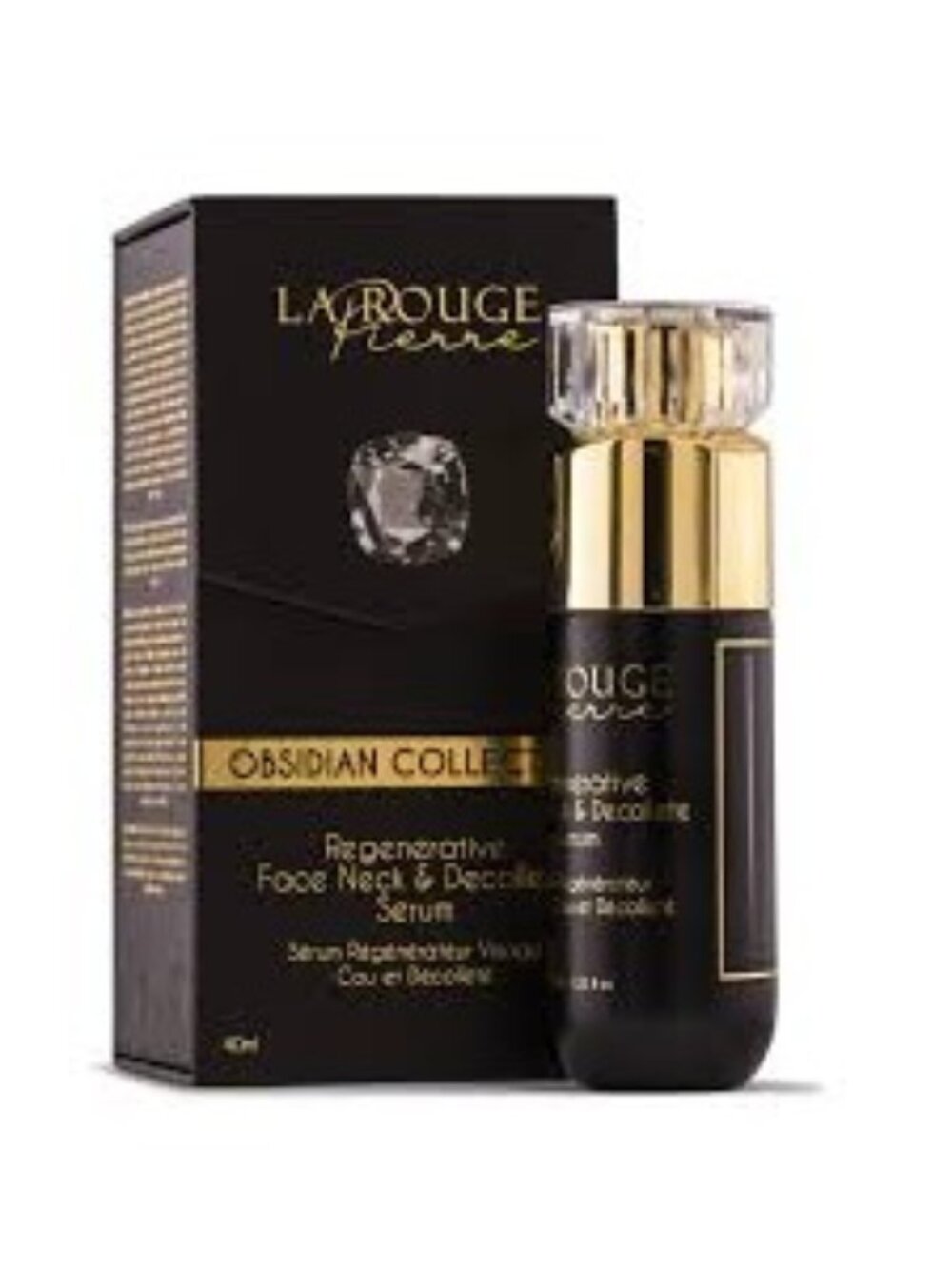 La Rouge Pierre Regenerative Face Neck & Decollete Serum Obsidian Collection 40m